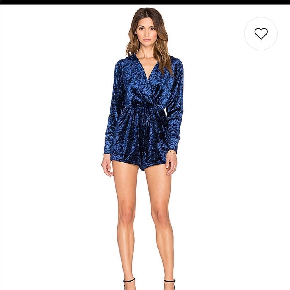 Oh My Love MAYBE I'M‎ AMAZED VELVET ROMPER nwt